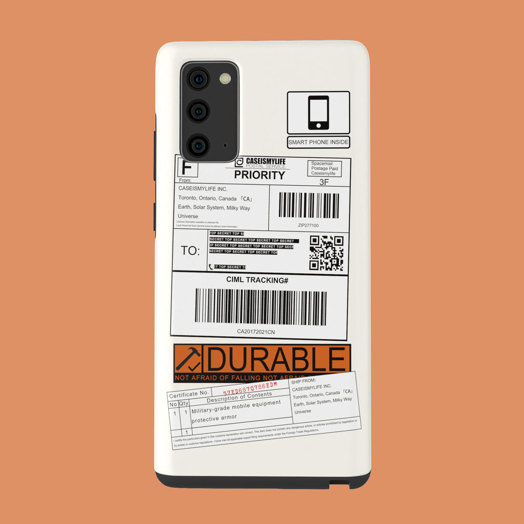 Shipping Label - Galaxy Note 20 - CaseIsMyLife