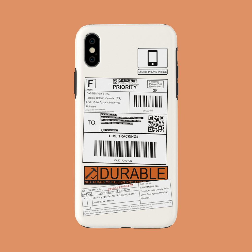 Shipping Label - iPhone X - CaseIsMyLife