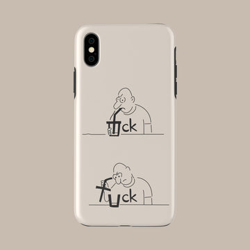 “Oh fuck.” - iPhone X - CaseIsMyLife