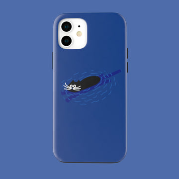 Swimmer Cat - iPhone 12 - CaseIsMyLife