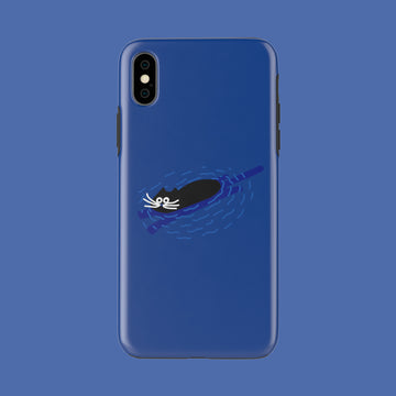 Swimmer Cat - iPhone X - CaseIsMyLife