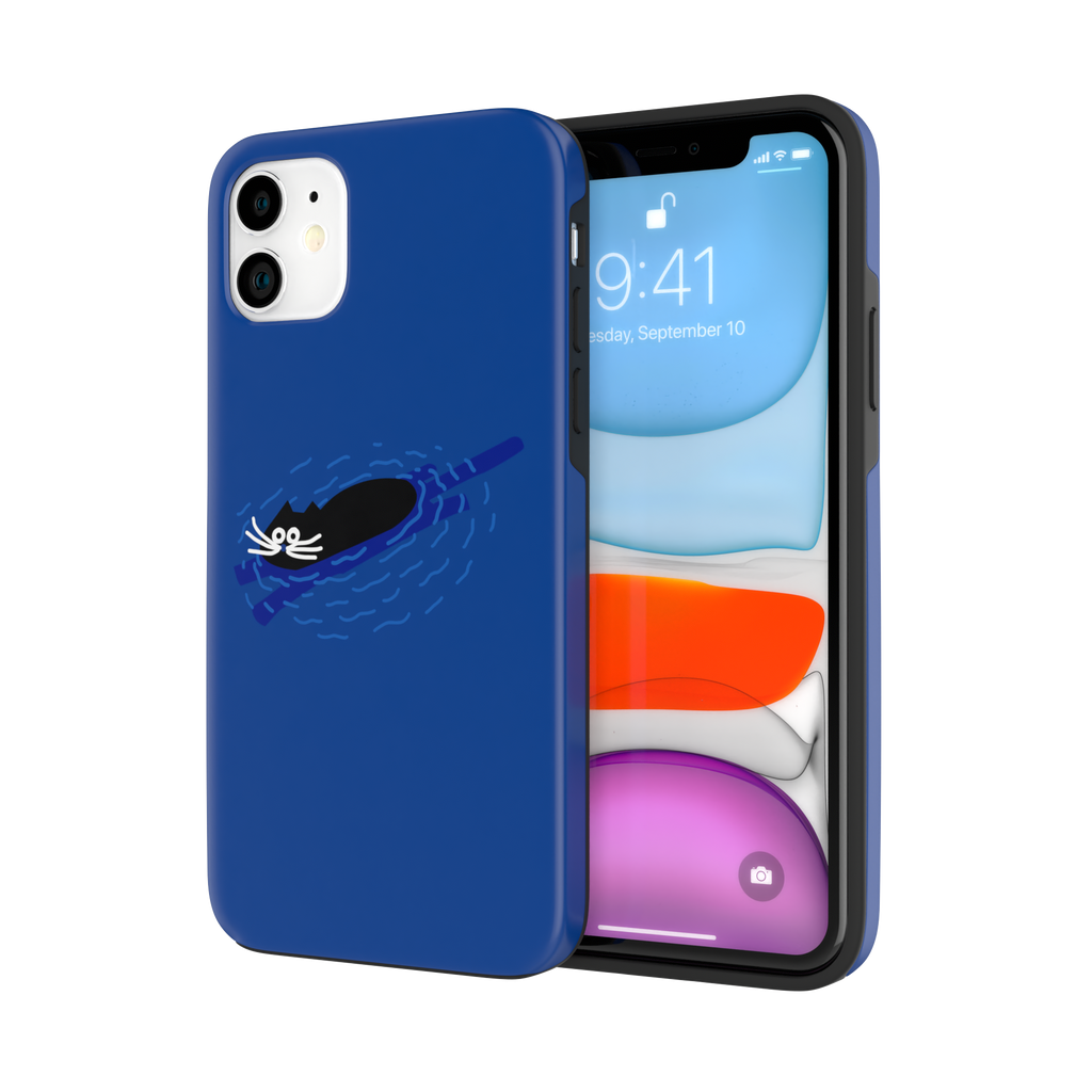 Swimmer Cat - iPhone 11 - CaseIsMyLife